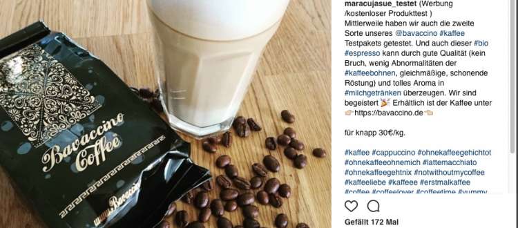 Bloggerin maracujasue testet unseren Bio Espresso Classic